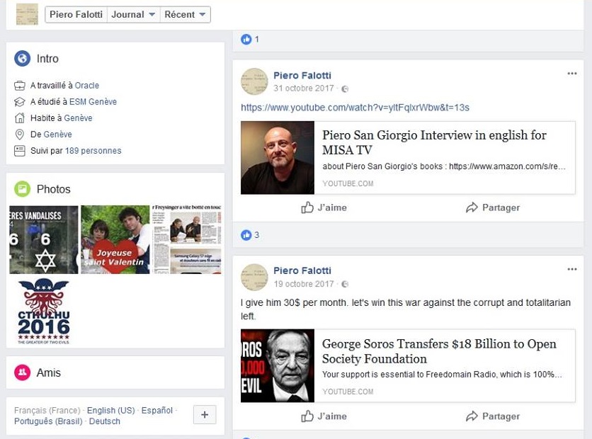 Piero San Giorgio juif israel