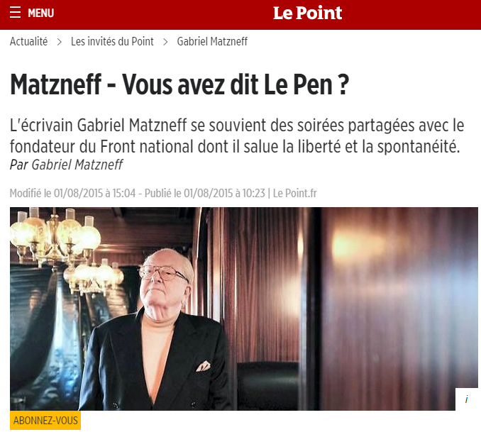 soral amalek gabriel matzneff 