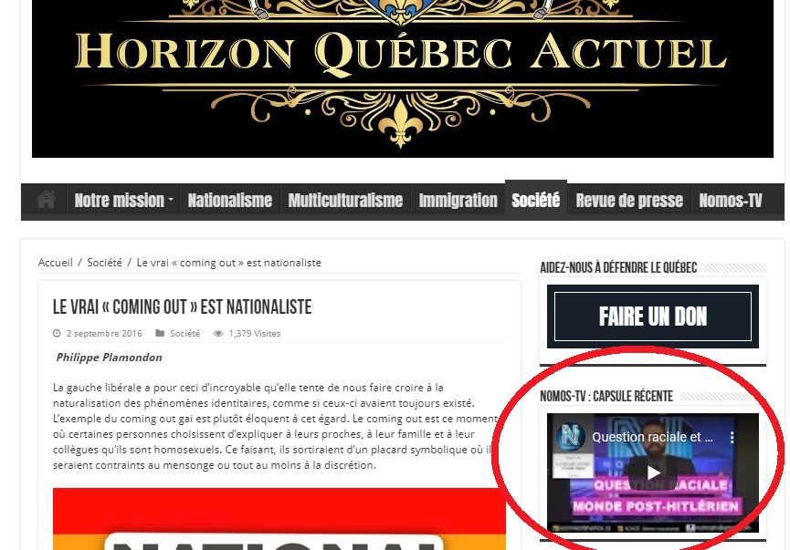 Plamondon Cormier-Denis Nomos TV LGBT