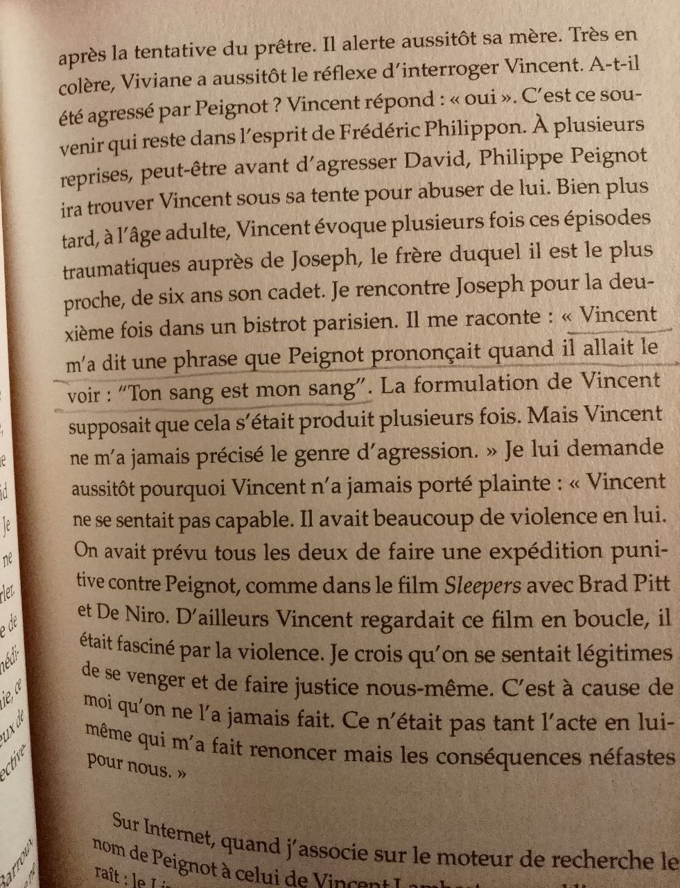 Peignot pédophile FSSPX Vincent Lambert Lefebvre