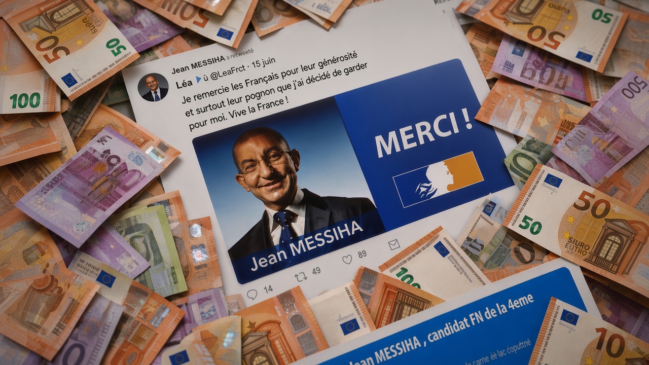 Jean Messiha escroc cagnotte sioniste