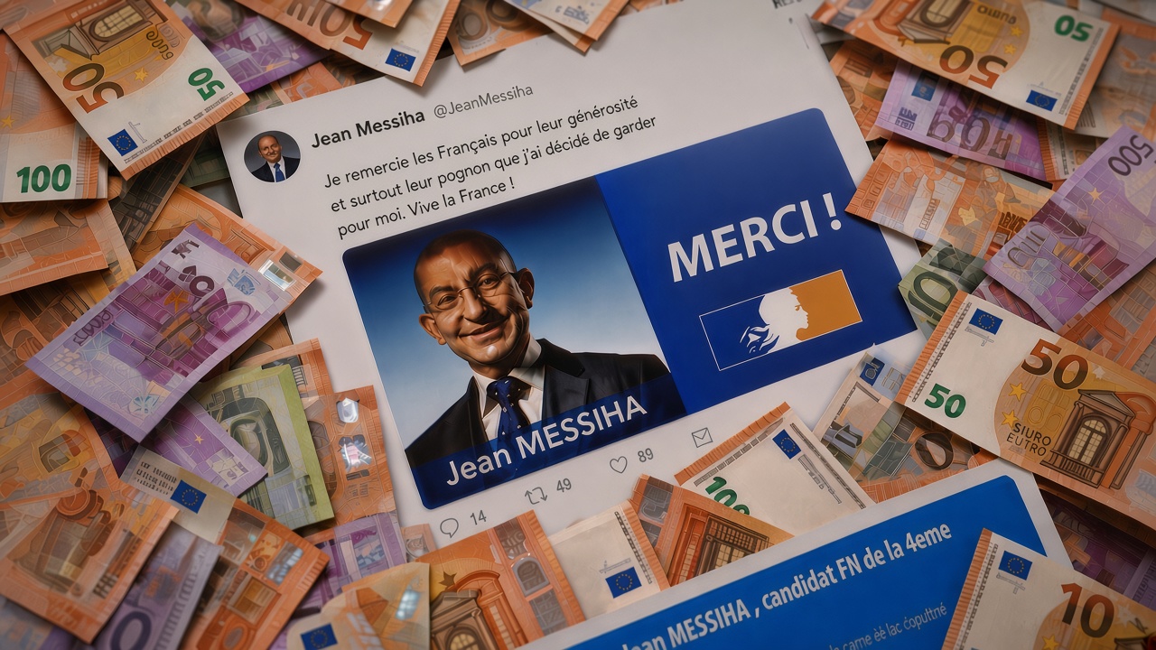 Jean Messiha escroc cagnotte sioniste